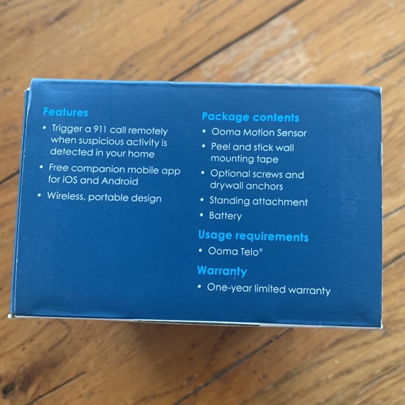 Ooma Home Motion Sensor P/N 100-0322-200 Electronic Product New in Box - Picture 8 of 11